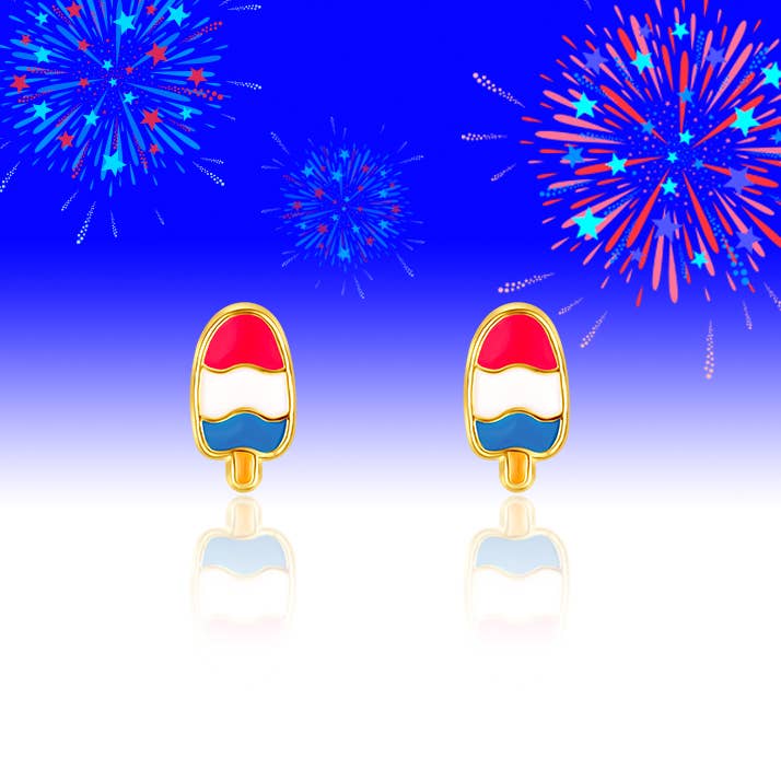 Taste the Freedom | Americana Popsicle Stud Earrings