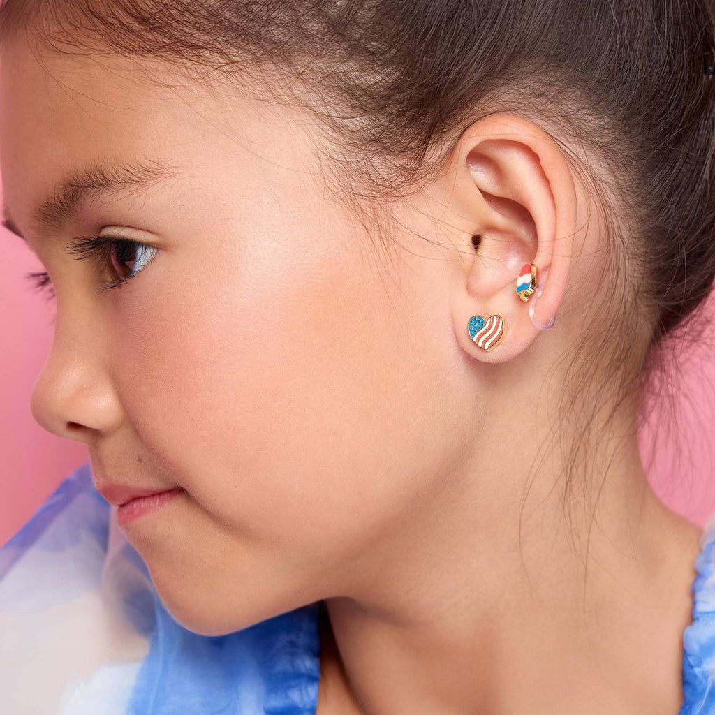 Heart of the USA | Cutie Stud Earrings | 4th of July