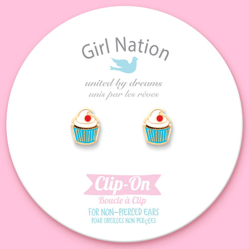 CLIP ON Cutie Earrings | Classic Cupcake