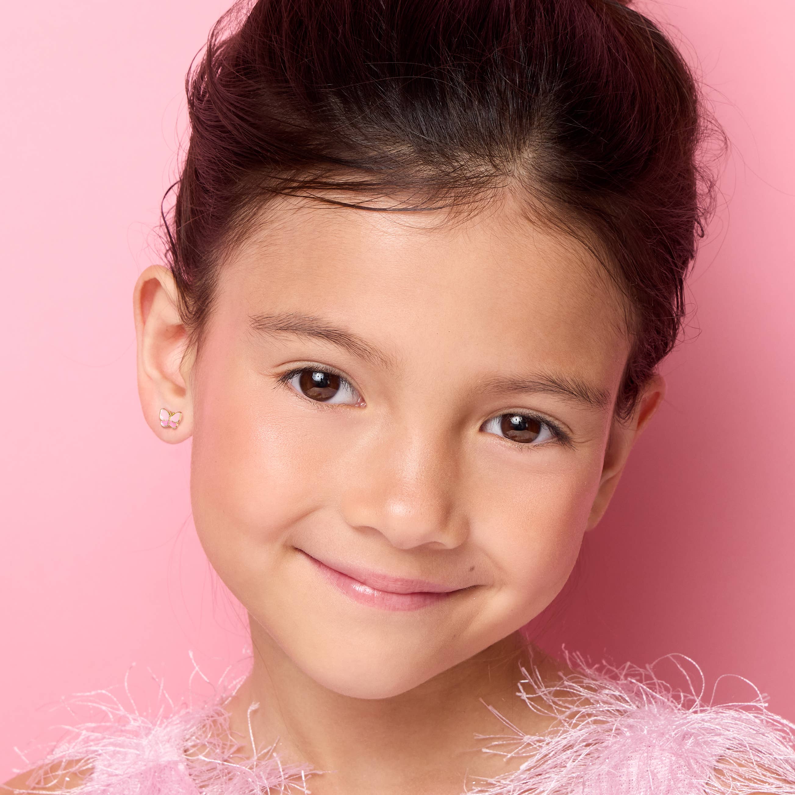 Sweet Pink Butterfly | Cutie Stud Earrings for Girls