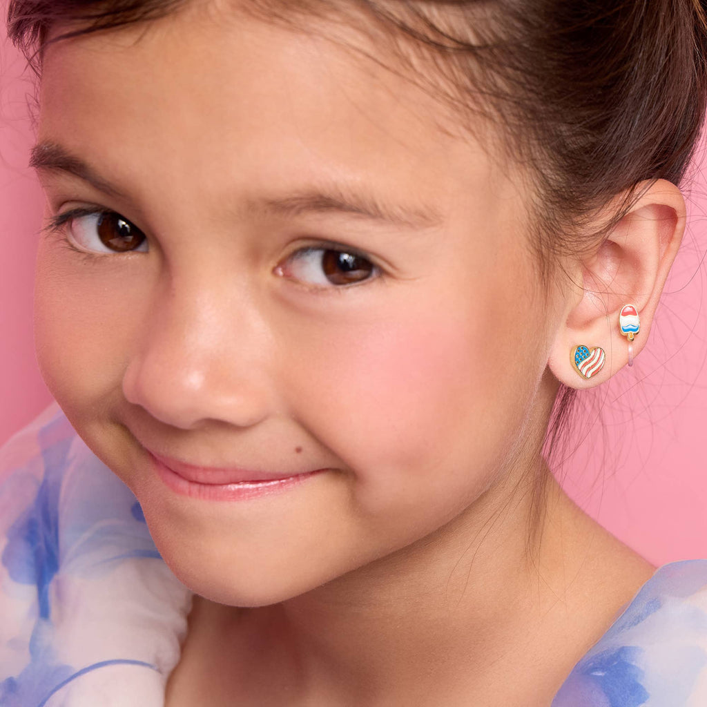 Heart of the USA | Cutie Stud Earrings | 4th of July